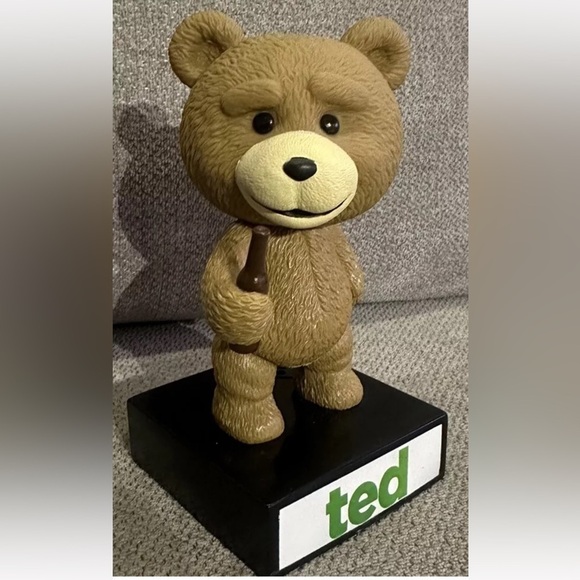 2012 Rare TED Movie Talking FUNKO Wacky Wobbler Bobble Head Bear Tested Working - Picture 1 of 4